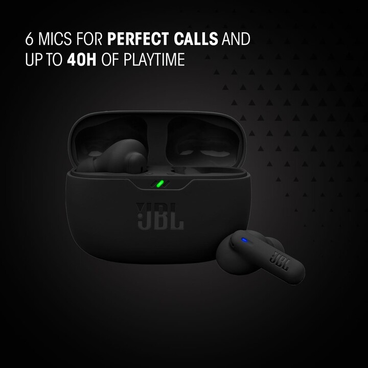 Auriculares inalámbricos JBL Wave Beam 2 Bluetooth negros