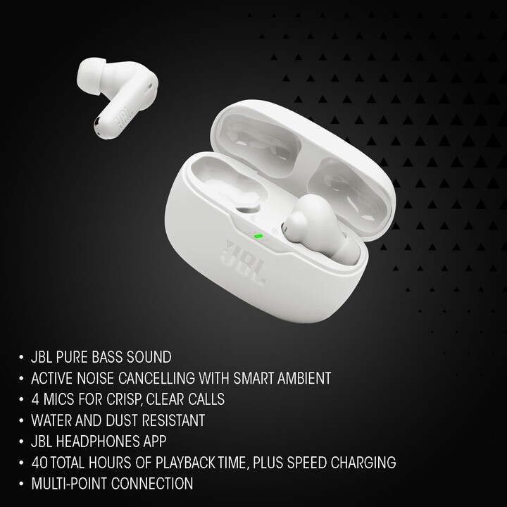 Auriculares inalámbricos JBL Wave Beam 2 Bluetooth negros