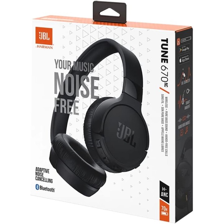 JBL Tune 670NC Auriculares Bluetooth Negro