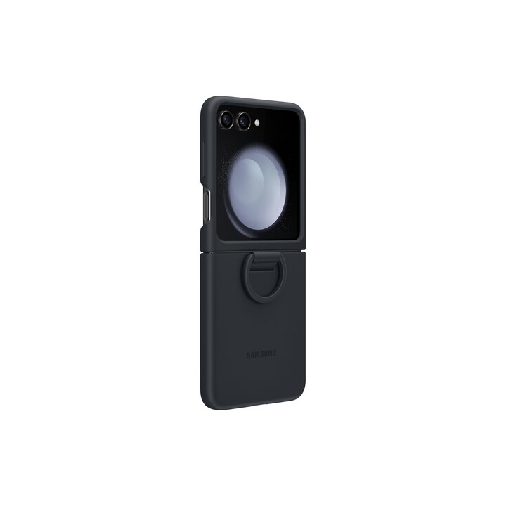 Samsung Silicone Case with Ring Indigo Black, for Samsung Galaxy Flip5, EF-PF731TNE