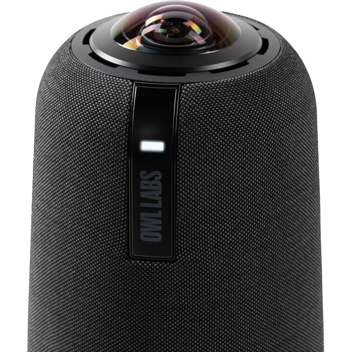 Owl Labs Meeting Owl 4+: cámara de videoconferencia inteligente 4K de 360 grados, micrófono y altavoz (enfoque automático del or