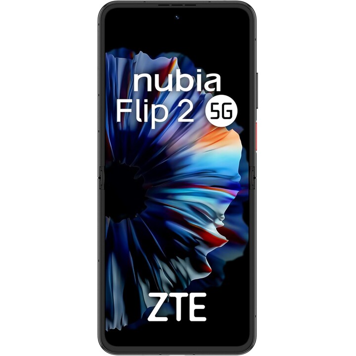 ZTE Nubia Flip 2 5G, 8GB + 256GB, teléfono inteligente plegable con IA, 6.9 120Hz FHD + pantalla AMOLED, 50MP, negro