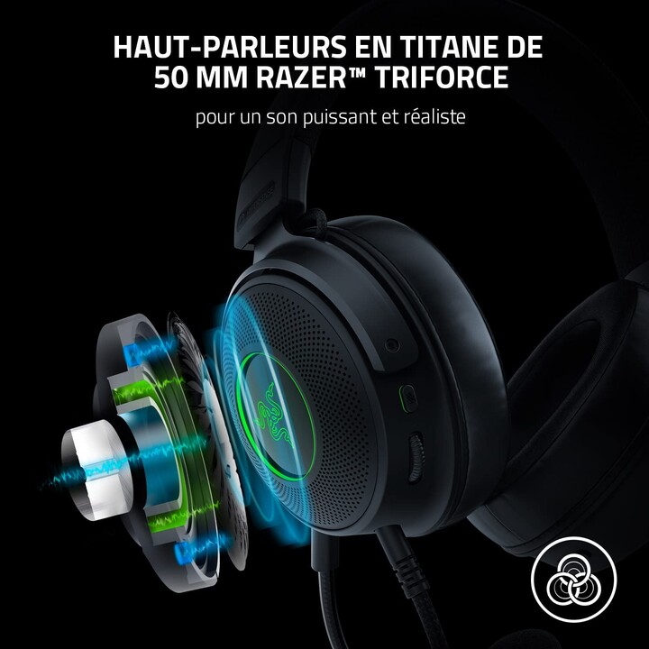 Razer Kraken V3 Hypersense Noir