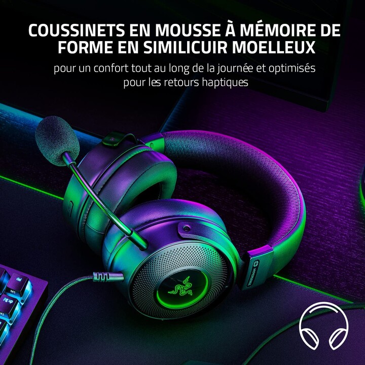 Razer Kraken V3 Hypersense Noir
