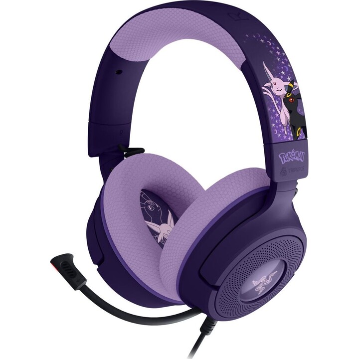 Razer Headset Kraken V4 X Pokémon Nightara e Psiana Edition com fio