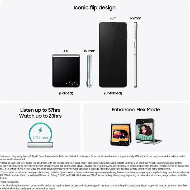 Samsung Galaxy Z Flip5 8GB 256GB Dual Sim Crema Beige