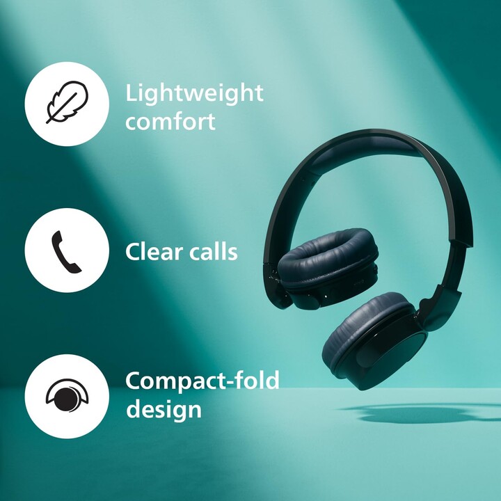 PHILIPS TAH3209BK On-Ear Bluetooth Negro - Auriculares inalámbricos