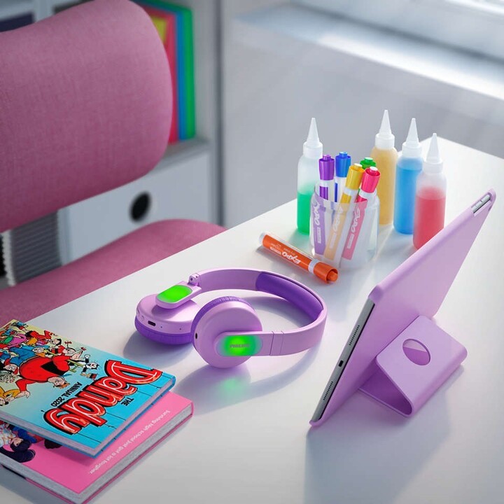 Kopfhörer Philips Stirnband Tak4206 Für Kinder Pink Inalam