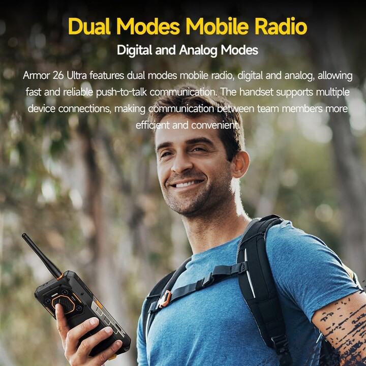 Ulefone Armor 26 Ultra 5G Walkie Talkie, 12GB 512GB, 6.78 LCD IPS FHD+, 15600mAh, Black