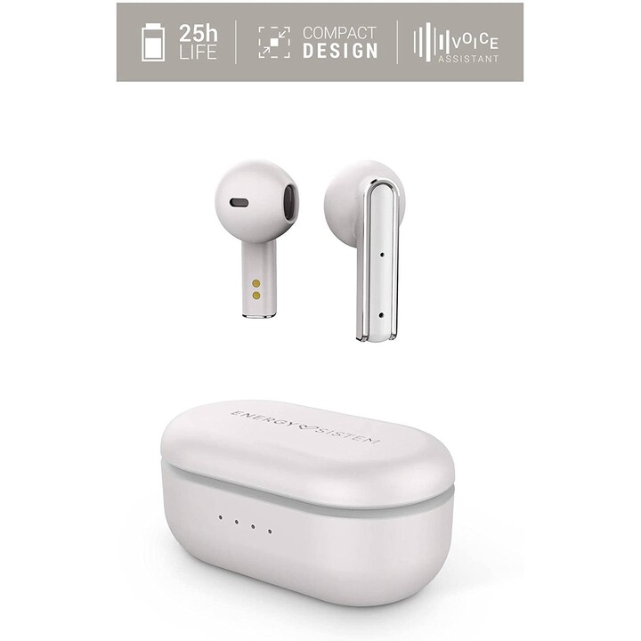 AURICULAR IN-EAR + MIC ENERGY STYLE 4 TWS BLUETOOTH CREAM