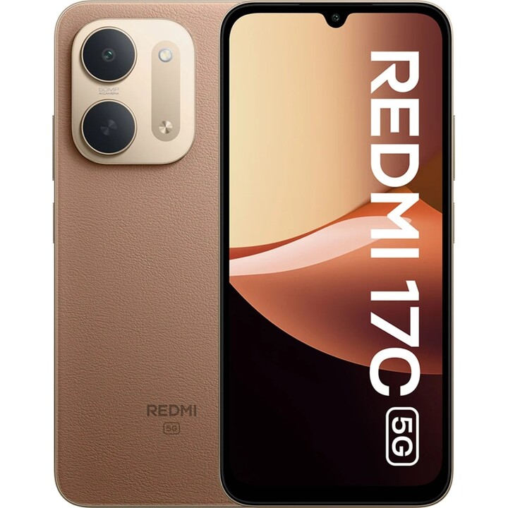 Xiaomi Redmi 17C 5G, 4 GB, 128 GB, 6,9 HD+, 6000 mAh, braun