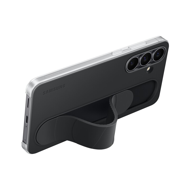 Capa com suporte para celular Samsung, preta, para Galaxy S25 FE, EF-GS731CBEGWW