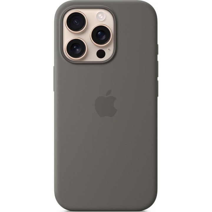 Apple Silicone Case with MagSafe Stone Grey, for iPhone 16 Pro, MYYL3ZM/A