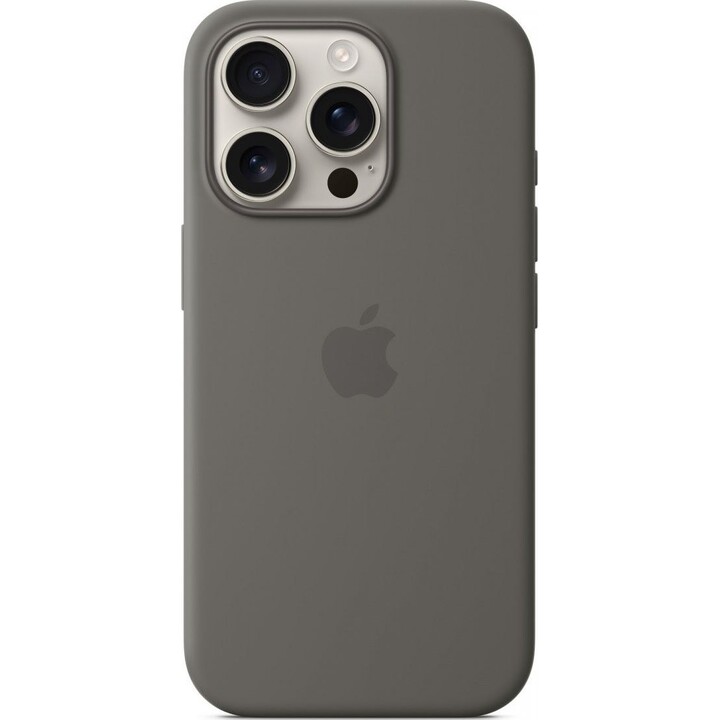 Apple Silicone Case with MagSafe Stone Grey, for iPhone 16 Pro, MYYL3ZM/A