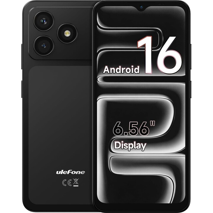 Ulefone Note 23, 3 GB, 32 GB, 6,56 HD, 5000 mAh, nero