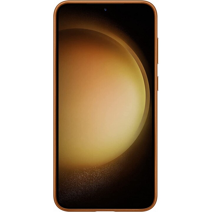 Samsung S23 Funda de cuero para Galaxy S23 Plus Camel
