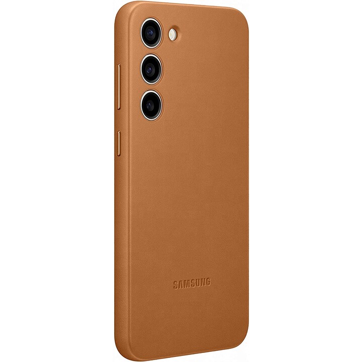 Samsung S23 Cover in pelle per Galaxy S23 Plus Camel