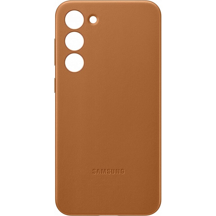 Samsung S23 Lederhülle für Galaxy S23 Plus Camel