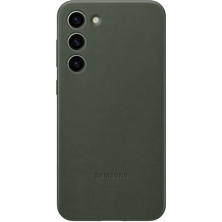 SAMSUNG Galaxy S23 Leather Case capa de couro verde