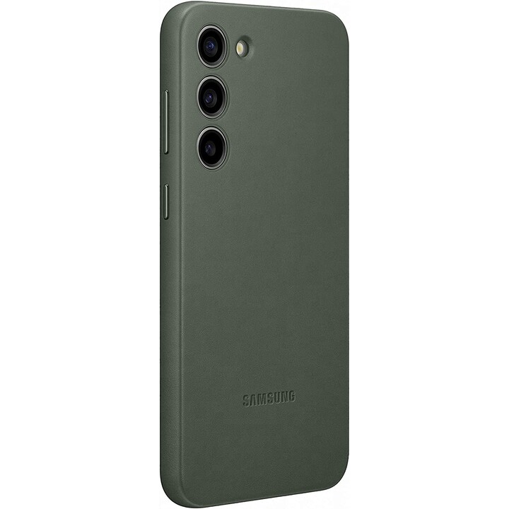 SAMSUNG Galaxy S23 Leather Case capa de couro verde