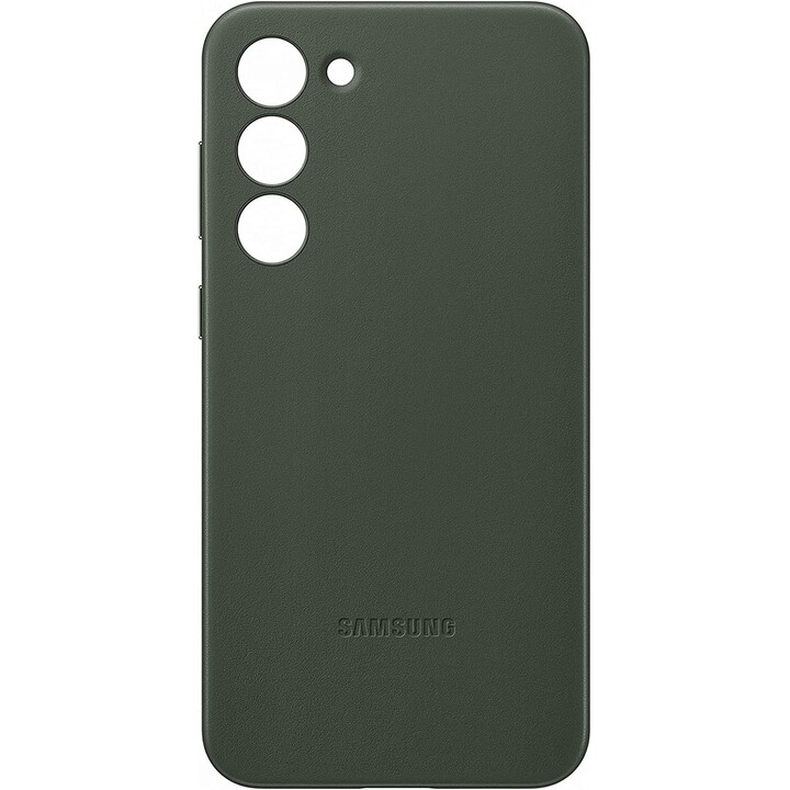 SAMSUNG Galaxy S23 Leather Case capa de couro verde