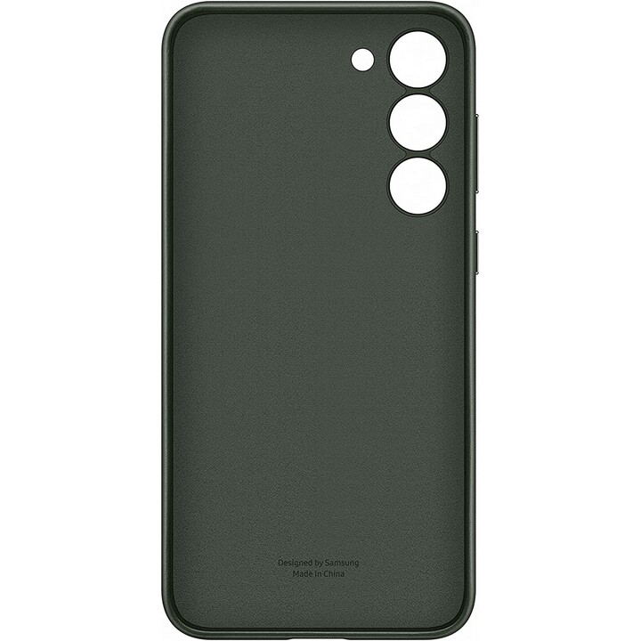 SAMSUNG Galaxy S23 Leather Case coque en cuir verte