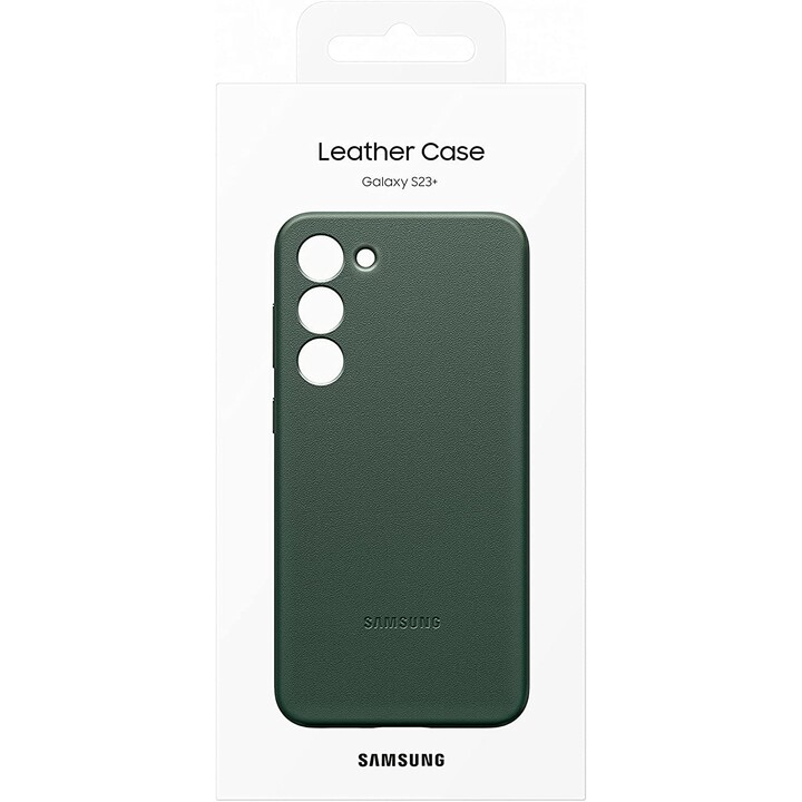 SAMSUNG Galaxy S23 Leather Case capa de couro verde