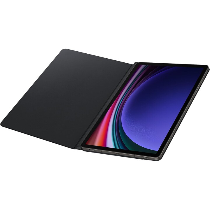 Samsung Smart Book Cover, schwarze Buchhülle mit Ständer für Galaxy Tab S9