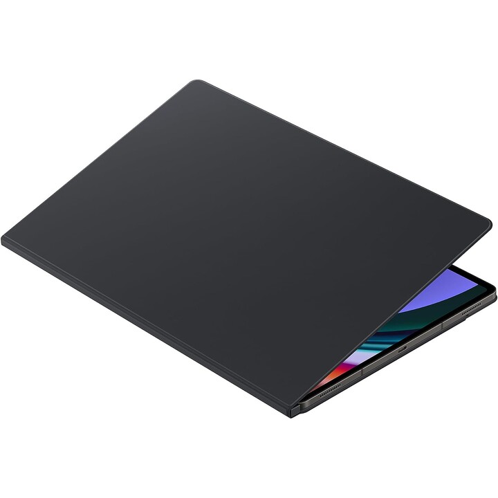 Capa Samsung Ultra Smart Book, capa estilo livro preta com suporte para Galaxy Tab S9 Ultra
