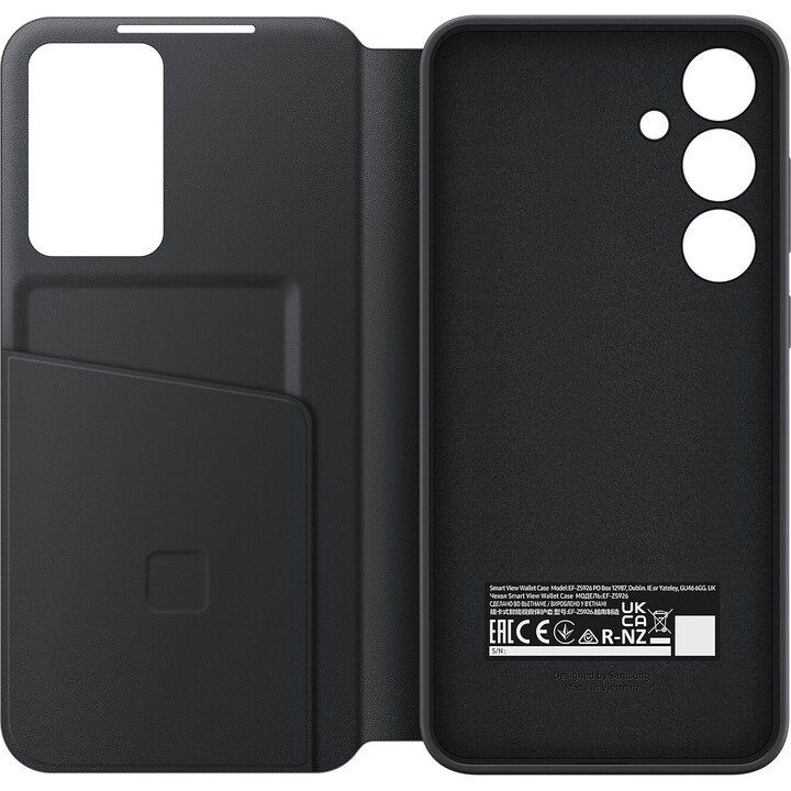 Samsung Smart View Case coque de protection pour téléphones portables 17 cm (6.7") Étui avec portefeuille Noir