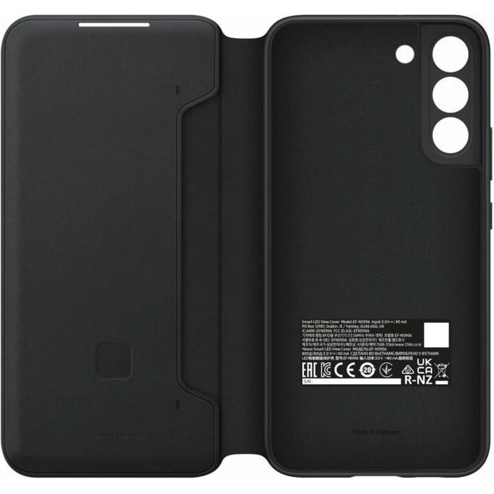 Cover Smart LED View per Samsung S906 S22+ Nera EF-NS906PB