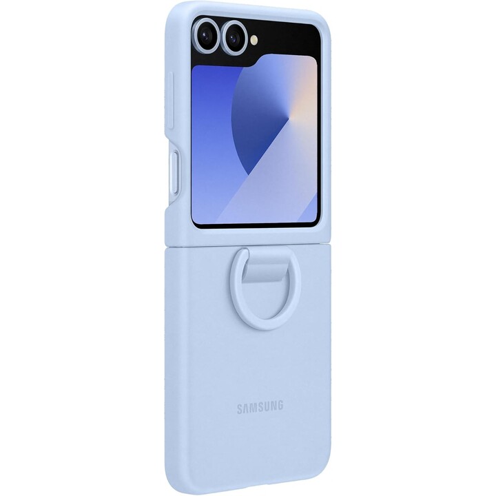 Samsung Galaxy Official Silicone Case with Ring for Galaxy Z Flip6, Blue