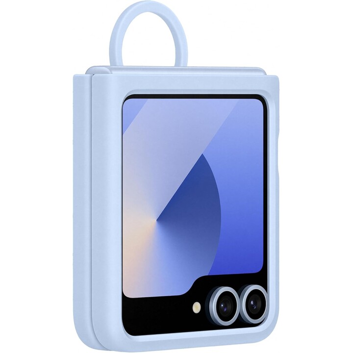 Samsung Galaxy Official Silicone Case with Ring for Galaxy Z Flip6, Blue