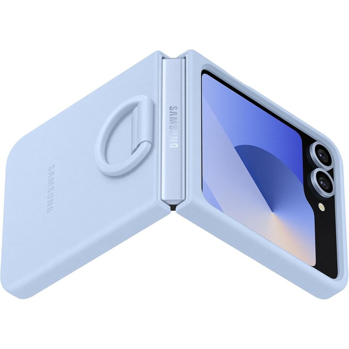 Samsung Galaxy Official Silicone Case with Ring for Galaxy Z Flip6, Blue