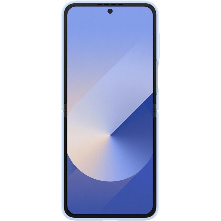 Capa oficial de silicone Samsung Galaxy com anel para Galaxy Z Flip6, azul