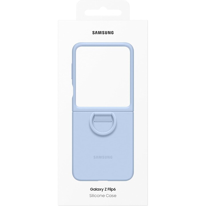 Samsung Galaxy Official Silicone Case with Ring for Galaxy Z Flip6, Blue