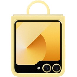 Funda Oficial Samsung Galaxy de Silicona con Anilla para Galaxy Z Flip6, Amarilla
