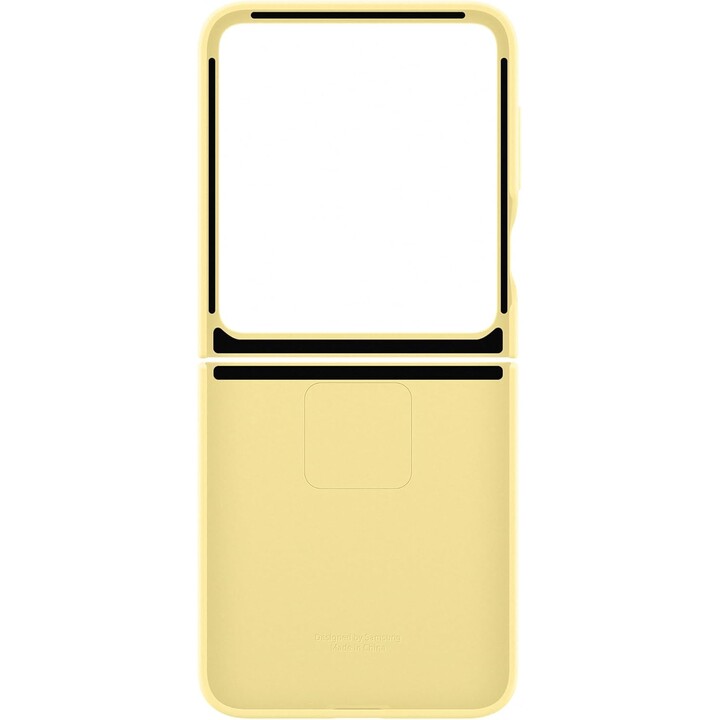 Offizielle Samsung Galaxy Silikonhülle mit Ring für Galaxy Z Flip6, Gelb