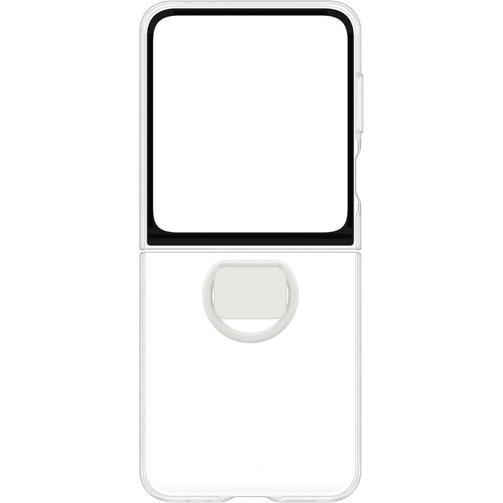 Offizielle Samsung Galaxy Clear Hülle mit Ring für Galaxy Z Flip6, transparent