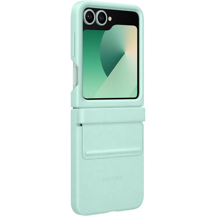 Funda Kindsuit Oficial de Piel Sintética de Samsung Galaxy para Galaxy Z Flip6, Menta