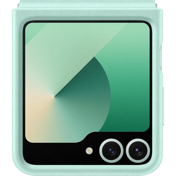Funda Kindsuit Oficial de Piel Sintética de Samsung Galaxy para Galaxy Z Flip6, Menta