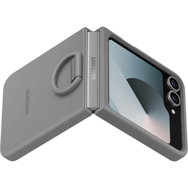 Samsung F741 Z Flip 6 Silikonhülle Grau EF-ZF741TJE