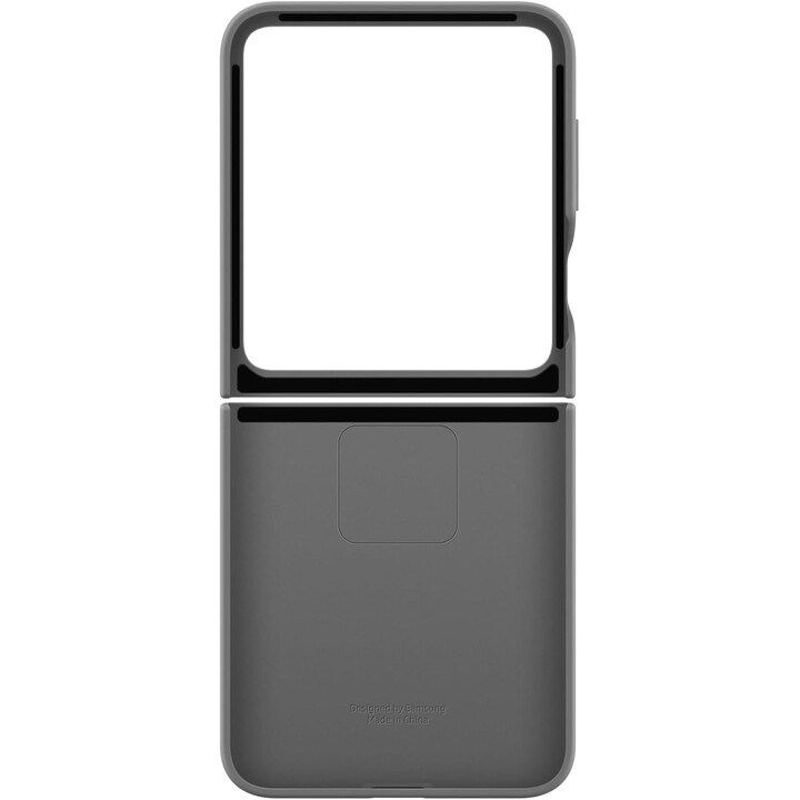 Capa de silicone Samsung F741 Z Flip 6 cinza EF-ZF741TJE