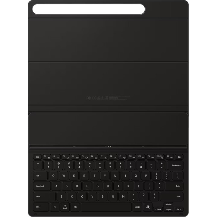 Étui avec clavier pour Samsung Galaxy Tab pour S10+ / S10+ 5G / S9+ / S9+ 5G / S9FE+ / S9FE+, Noir