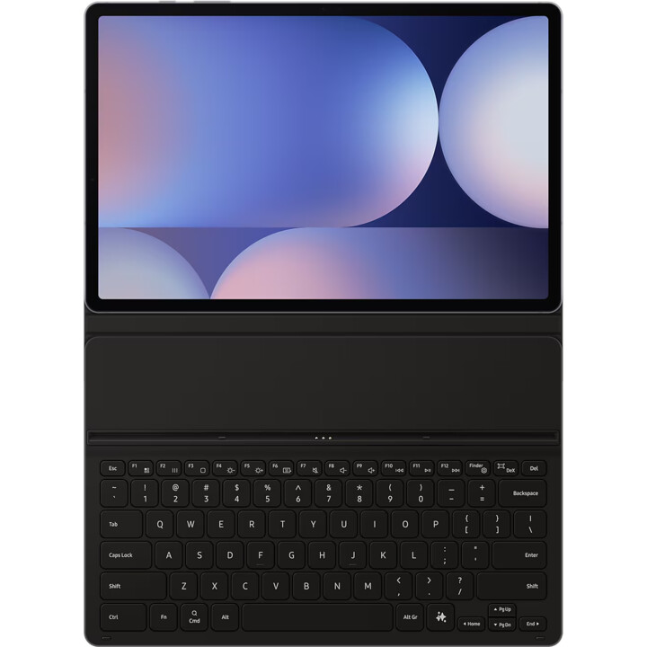 Tastaturhülle für Samsung Galaxy Tab für S10+ / S10+ 5G / S9+ / S9+ 5G / S9FE+ / S9FE+, Schwarz