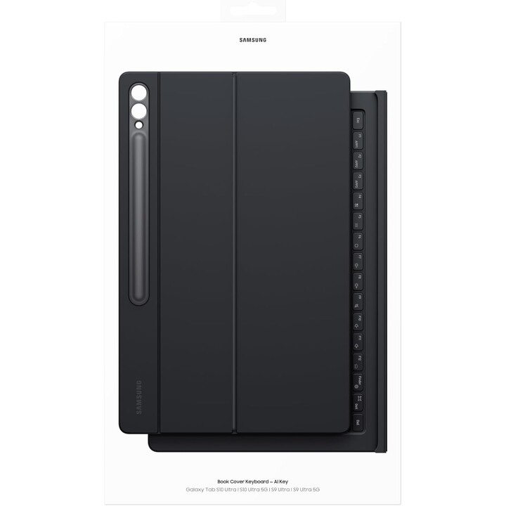 Samsung SM-X910 Tab S9 Ultra QWERTZ Book Cover Keyboard Slim Black EF-DX910BB