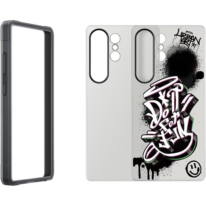 Samsung Galaxy S25 Ultra Capa Flipsuit reforçada preta