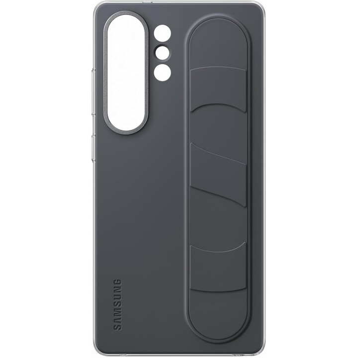 Caixa de smartphone Samsung Standing Grip para Galaxy S25 Ultra, suporte de dedo, design esbelto, preto