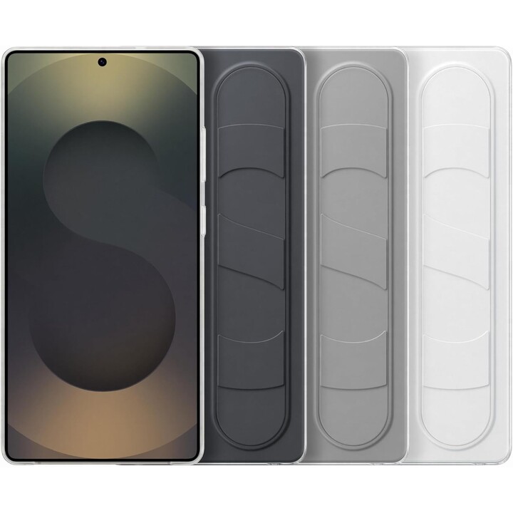 Caixa de smartphone Samsung Standing Grip para Galaxy S25 Ultra, suporte de dedo, design esbelto, preto