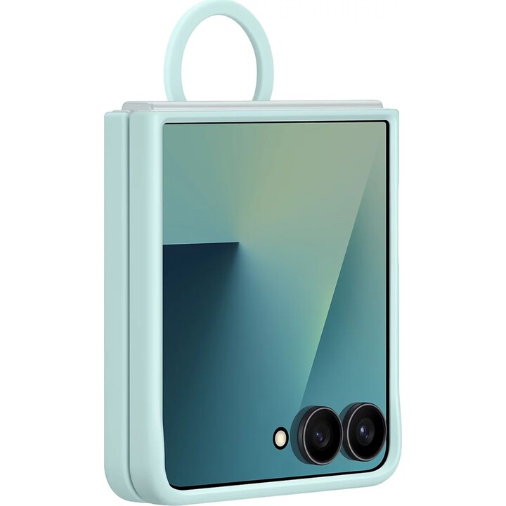 Coque en silicone menthe pour Galaxy Z Flip 7